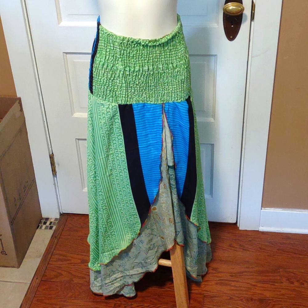 2 Layer silk skirt